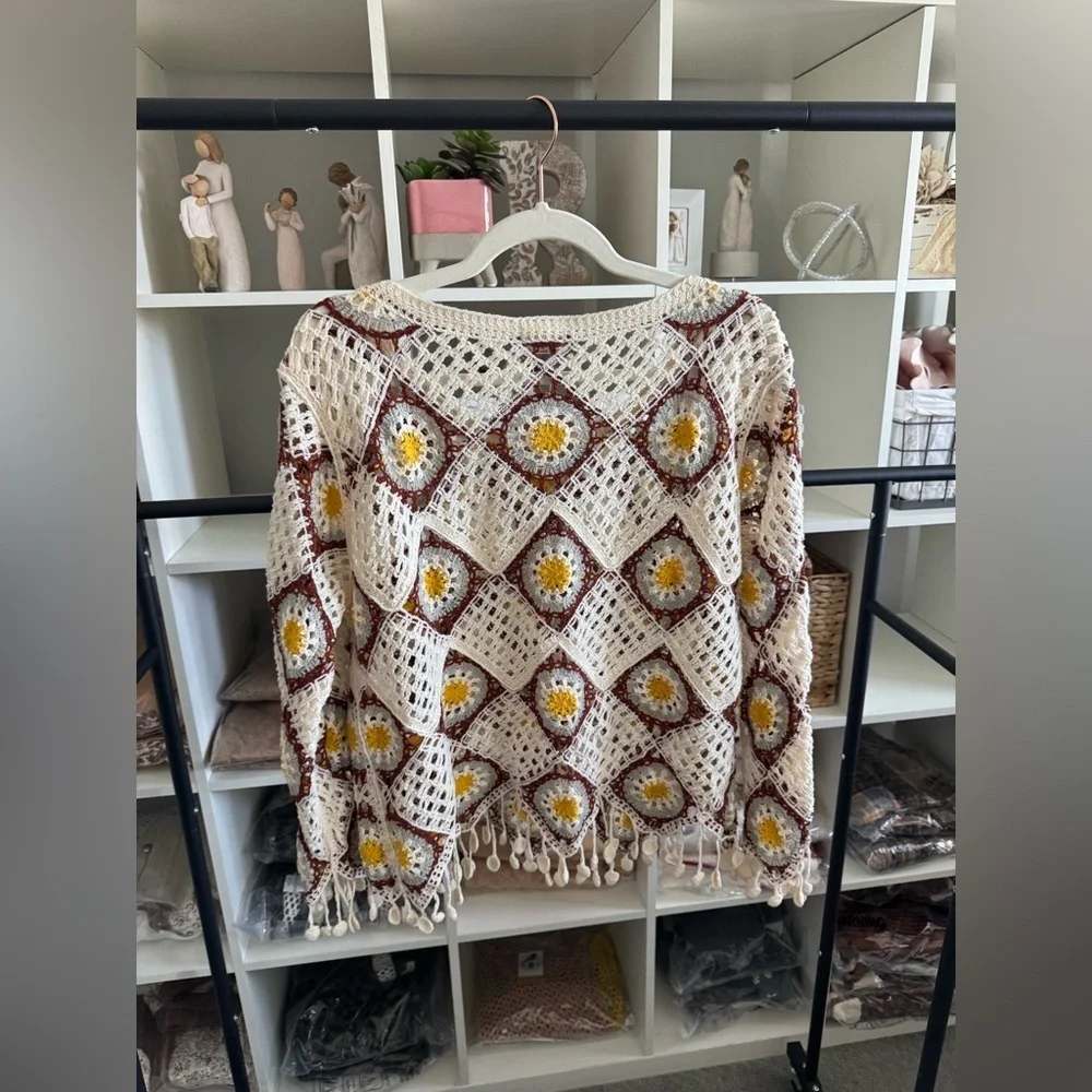 Women’s POL Crochet Knit Top